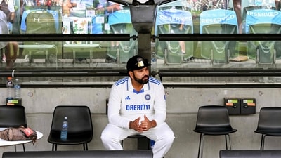 India's captain Rohit Sharma waits for the after-match presentation on on the third day of the second cricket Test match between Australia and India at the Adelaide Oval in Adelaide on December 8 (AFP) India's captain Rohit Sharma waits for the after-match presentation on on the third day of the second cricket Test match between Australia and India at the Adelaide Oval in Adelaide on December 8 (AFP)
