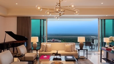 DLF's project, The Camellias in Gurugram, is spread across 17.5 acres of land, and living there is like living in a 7-star hotel 365 days, 24 hours a day. (DLF)