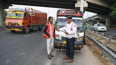Despite these enforcement measures, road accidents continue to claim lives in Gurugram, often affecting innocent drivers, police said (Parveen Kumar/HT Photo) Despite these enforcement measures, road accidents continue to claim lives in Gurugram, often affecting innocent drivers, police said (Parveen Kumar/HT Photo)