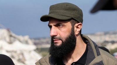 (FILES) Hayat Tahrir al-Sham (HTS) chief Abu Mohamed al-Jolani is the leader of the Islamist rebel alliance that spearheaded an offensive in late November 2024 that brought down President Bashar al-Assad and ended five decades of Baath Party rule. (AFP) (FILES) Hayat Tahrir al-Sham (HTS) chief Abu Mohamed al-Jolani is the leader of the Islamist rebel alliance that spearheaded an offensive in late November 2024 that brought down President Bashar al-Assad and ended five decades of Baath Party rule. (AFP)