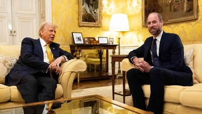 Donald Trump praises Prince William as the two meet in Paris (Photo by Aaron Chown / POOL / AFP) (AFP) Donald Trump praises Prince William as the two meet in Paris (Photo by Aaron Chown / POOL / AFP) (AFP)