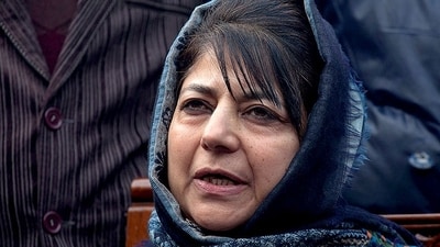 PDP president Mehbooba Mufti took to X (formerly Twitter) on Sunday and said age relaxation is a legitimate demand and hoped it was granted immediately, (File image/AP)