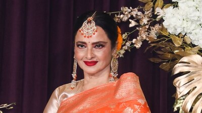 Rekha revealed whom she loves the most in her life. (File Photo/PTI) Rekha revealed whom she loves the most in her life. (File Photo/PTI)