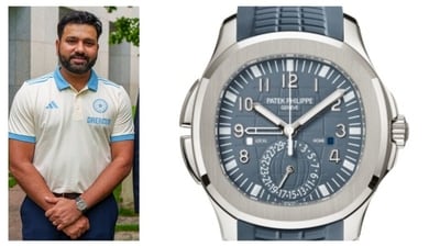 Rohit Sharma wore a Patek Philippe watch as he met Australian Prime Minister Anthony Albanese in Canberra. (File Photo) Rohit Sharma wore a Patek Philippe watch as he met Australian Prime Minister Anthony Albanese in Canberra. (File Photo)