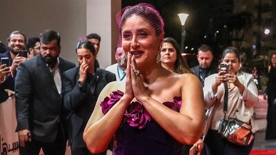 Kareena Kapoor Khan arrives to attend the of the opening ceremony of the 4th edition of the Red Sea International Film Festival at Culture Square in Jeddah on December 5, 2024. (AFP) Kareena Kapoor Khan arrives to attend the of the opening ceremony of the 4th edition of the Red Sea International Film Festival at Culture Square in Jeddah on December 5, 2024. (AFP)