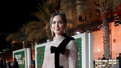 Emily Blunt arrives to attend the of the opening ceremony of the 4th edition of the Red Sea International Film Festival. (AFP) Emily Blunt arrives to attend the of the opening ceremony of the 4th edition of the Red Sea International Film Festival. (AFP)