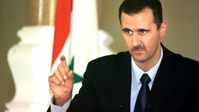 Syrian President Bashar Assad speaks at a press conference in Cairo. (AP File) Syrian President Bashar Assad speaks at a press conference in Cairo. (AP File)