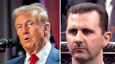 Donald Trump claims Russia ‘was not interested in protecting’ Bashar al-Assad after Syrian prez flees (ALLISON ROBBERT/Pool via REUTERS/File Photo (via REUTERS), photo by Louai BESHARA / AFP) Donald Trump claims Russia ‘was not interested in protecting’ Bashar al-Assad after Syrian prez flees (ALLISON ROBBERT/Pool via REUTERS/File Photo (via REUTERS), photo by Louai BESHARA / AFP)