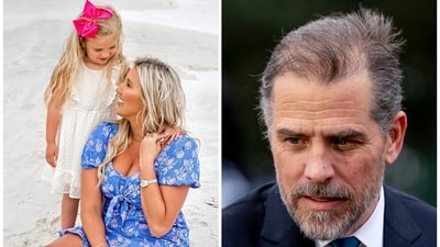 Hunter, 54, and Navy's mother Roberts, 54, were involved in a relationship from 2016 to 2018. After the birth of Navy, Hunter denied that she was his daughter until a court-directed paternity test verified that she was. (AP/X) Hunter, 54, and Navy's mother Roberts, 54, were involved in a relationship from 2016 to 2018. After the birth of Navy, Hunter denied that she was his daughter until a court-directed paternity test verified that she was. (AP/X)