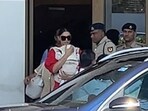 Deepika Padukone is back in Mumbai and was spotted carrying Dua in her arms.