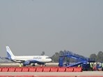 The IndiGo plane landed at Noida's Jewar airport on Monday, December 9. 