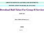 TGPSC Group 2 Hall Ticket 2024 Live: TSPSC Group II admit card out, link here