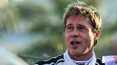 Brad Pitt expressed emotional sentiments as filming wrapped for F1, where he plays driver Sonny Hayes. (Photo by Andrej ISAKOVIC / AFP) (AFP) Brad Pitt expressed emotional sentiments as filming wrapped for F1, where he plays driver Sonny Hayes. (Photo by Andrej ISAKOVIC / AFP) (AFP)