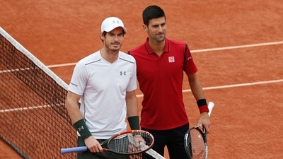 Serbia's Novak Djokovic, right, and Britain's Andy Murray pose for a picture. (AP) Serbia's Novak Djokovic, right, and Britain's Andy Murray pose for a picture. (AP)