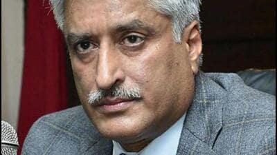 Former Punjab director general of police (DGP) Sumedh Singh Saini was named in a September 2020 FIR over the alleged fraudulent land sale in Kurali in Mohali district. (HT Photo) Former Punjab director general of police (DGP) Sumedh Singh Saini was named in a September 2020 FIR over the alleged fraudulent land sale in Kurali in Mohali district. (HT Photo)