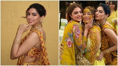 Khushi Kapoor attended Aaliyah Kashyap and Shane Gregoire's Haldi ceremony. Khushi Kapoor attended Aaliyah Kashyap and Shane Gregoire's Haldi ceremony.