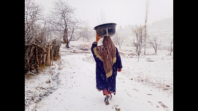 On Sunday, the higher reaches of Kashmir, including Gulmarg, Kupwara and Pir ki Gali had experienced fresh snowfall closing Mughal road and Sinthan road. (PTI) On Sunday, the higher reaches of Kashmir, including Gulmarg, Kupwara and Pir ki Gali had experienced fresh snowfall closing Mughal road and Sinthan road. (PTI)