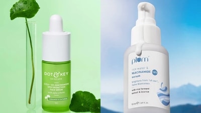 Include the right face serum in your routine and improve your acne-prone skin. (Dot & Key/Plum website) Include the right face serum in your routine and improve your acne-prone skin. (Dot & Key/Plum website)