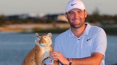 The US world No. 1 successfully defended his Hero World Challenge title in the Bahamas. (Getty Images) The US world No. 1 successfully defended his Hero World Challenge title in the Bahamas. (Getty Images)