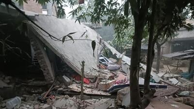 Three people were killed on Sunday night in an explosion in Sagarpara (HT Photo)