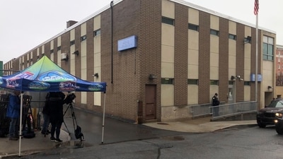 Members of the media gather outside of Altoona Police Department where a man with a gun thought to be similar to the one used in the killing of UnitedHealthcare CEO Brian Thompson has been taken into police custody. (AP) Members of the media gather outside of Altoona Police Department where a man with a gun thought to be similar to the one used in the killing of UnitedHealthcare CEO Brian Thompson has been taken into police custody. (AP)