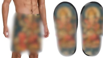 The items featured on the Walmart website allegedly had the images of the Hindu god Ganesha printed on them. (X/@KrishnKiKanya)