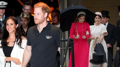 Princess Eugenie and Princess Beatrice have reportedly ended their close friendship with Prince Harry and Meghan Markle, siding with the Royal Family instead. (AFP/Reuters) Princess Eugenie and Princess Beatrice have reportedly ended their close friendship with Prince Harry and Meghan Markle, siding with the Royal Family instead. (AFP/Reuters)