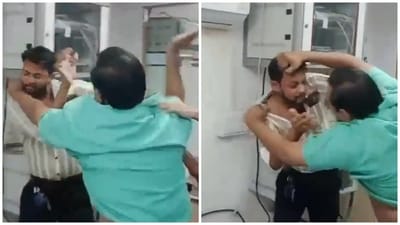 The accused slapped an employee of an insurance company when he tried to intervene, and tore his shirt, (X/@UFBUPUNE) The accused slapped an employee of an insurance company when he tried to intervene, and tore his shirt, (X/@UFBUPUNE)
