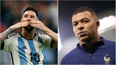 Kylian Mbappe and Lionel Messi are former teammates. (AP) Kylian Mbappe and Lionel Messi are former teammates. (AP)