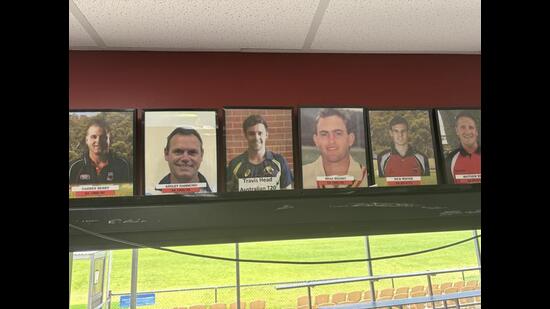 Travis Head, who made his Australia debut in T20 against India in January 2016 at Adelaide, features prominently at the clubhouse. (Ashish Magotra) Travis Head, who made his Australia debut in T20 against India in January 2016 at Adelaide, features prominently at the clubhouse. (Ashish Magotra)