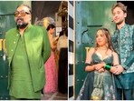 Anurag Kashyap with Aaliyah Kashyap and Shane Gregoire as the couple enjoy their wedding festivities. Anurag Kashyap with Aaliyah Kashyap and Shane Gregoire as the couple enjoy their wedding festivities.