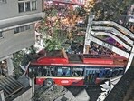 Mumbai: A BEST bus collided with several vehicles in the Kurla area of Mumbai. Mumbai: A BEST bus collided with several vehicles in the Kurla area of Mumbai.