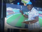 Henry Olonga's painting at the Adelaide Oval