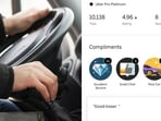 The screengrab showed the driver has completed 10,138 trips with a high 4.96 rating out of 5 in eight years of driving with Uber. The screengrab showed the driver has completed 10,138 trips with a high 4.96 rating out of 5 in eight years of driving with Uber.