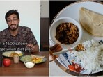 Fitness coach Ralston D'Souza shared an insightful reel showing how we can hit 1500 calories in a day with a high-protein veg meal. 