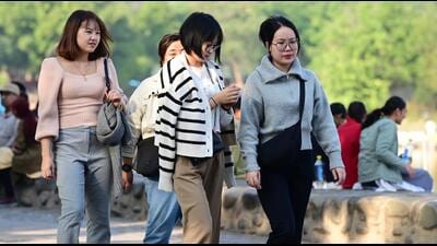 Chandigarh’s maximum temperature slightly increased to 21.9°C, a 3°C deviation above normal. The minimum temperature dropped sharply from 7.7°C to 6.4°C. (HT File)