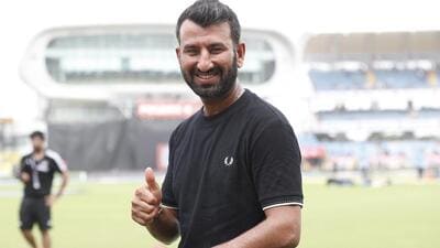 File picture of Cheteshwar Pujara during India’s training at the Saurashtra Cricket Association Stadium, Rajkot in September 2023. (BCCI) File picture of Cheteshwar Pujara during India’s training at the Saurashtra Cricket Association Stadium, Rajkot in September 2023. (BCCI)