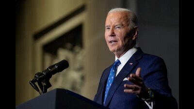 President Joe Biden speaks at the 2024 White House Tribal Nations Summit at the Department of the Interior in Washington, Monday, Dec. 9, 2024. AP/PTI (AP) President Joe Biden speaks at the 2024 White House Tribal Nations Summit at the Department of the Interior in Washington, Monday, Dec. 9, 2024. AP/PTI (AP)