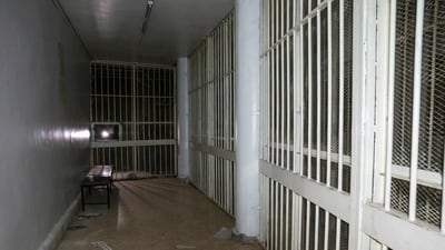This picture shows empty sells at Sednaya prison in Damascus on December 9, 2024. (AFP) This picture shows empty sells at Sednaya prison in Damascus on December 9, 2024. (AFP)