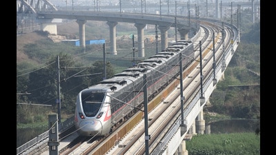The NCRTC said the daily ridership on the 42km section is about 25,000 and it will further increase once the network is extended to Delhi. (Sakib Ali/HT Photo) The NCRTC said the daily ridership on the 42km section is about 25,000 and it will further increase once the network is extended to Delhi. (Sakib Ali/HT Photo)