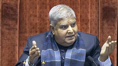 The Opposition bloc on Tuesday moved a no-confidence motion against Rajya Sabha chairman Jagdeep Dhankhar. (PTI12_10_2024_000060B) (PTI) The Opposition bloc on Tuesday moved a no-confidence motion against Rajya Sabha chairman Jagdeep Dhankhar. (PTI12_10_2024_000060B) (PTI)