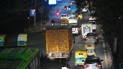 Trucks are allowed into the Capital between 11pm and 7am. (Vipin Kumar/HT Photo) Trucks are allowed into the Capital between 11pm and 7am. (Vipin Kumar/HT Photo)