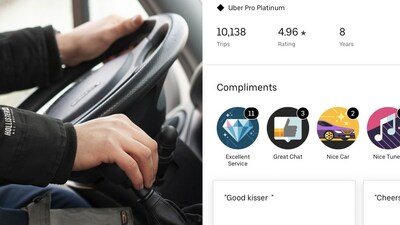 The screengrab showed the driver has completed 10,138 trips with a high 4.96 rating out of 5 in eight years of driving with Uber. (X/@s20_a_) The screengrab showed the driver has completed 10,138 trips with a high 4.96 rating out of 5 in eight years of driving with Uber. (X/@s20_a_)