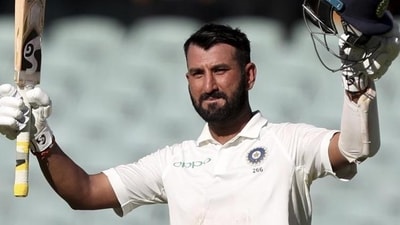 Cheteshwar Pujara celebrates after scoring a century during the first Test against Australia at Adelaide Oval in 2018. (AP Photo) Cheteshwar Pujara celebrates after scoring a century during the first Test against Australia at Adelaide Oval in 2018. (AP Photo)