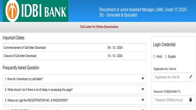 IDBI JAM, Grade O Admit Card 2025 out at idbibank.in, download link here IDBI JAM, Grade O Admit Card 2025 out at idbibank.in, download link here