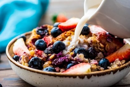 Mixed berry oatmeal Mixed berry oatmeal