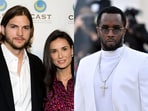 Ashton Kutcher's friendship with Sean Combs ended when he began dating Demi Moore, who was concerned about Combs' party lifestyle.