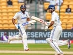 India's Rohit Sharma and Yashasvi Jaiswal