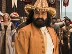 Mohanlal in a still from the trailer of Barroz 3D. Mohanlal in a still from the trailer of Barroz 3D.