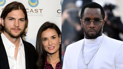 Ashton Kutcher's friendship with Sean Combs ended when he began dating Demi Moore, who was concerned about Combs' party lifestyle. (File Images) Ashton Kutcher's friendship with Sean Combs ended when he began dating Demi Moore, who was concerned about Combs' party lifestyle. (File Images)